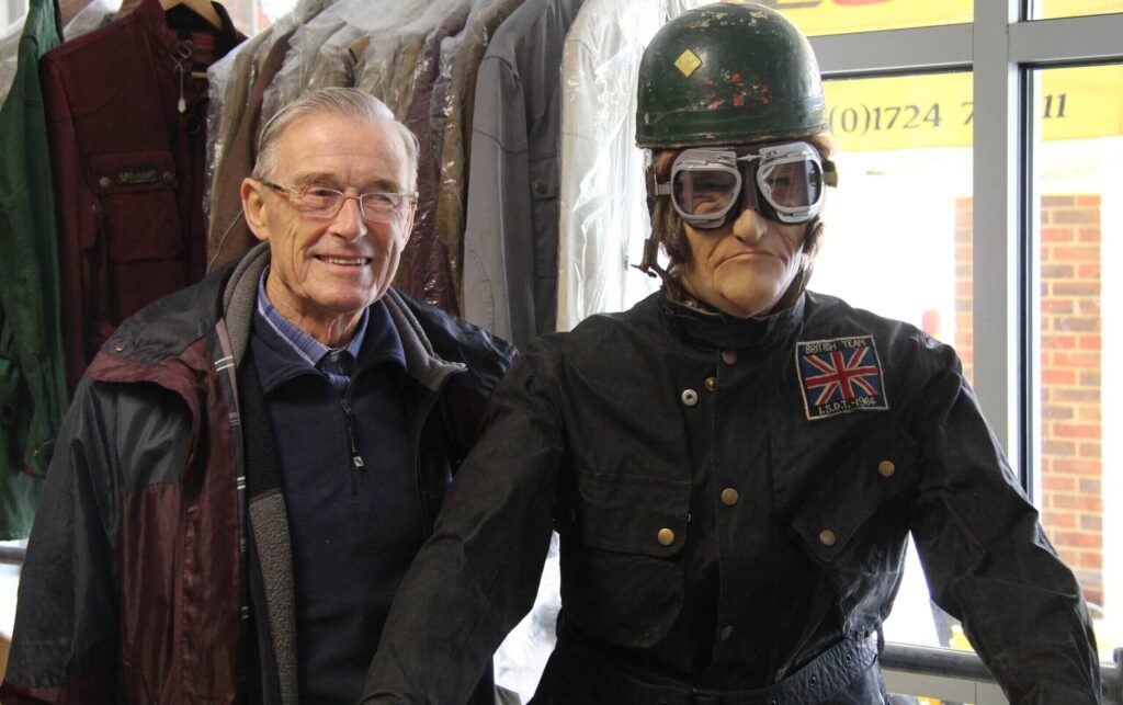 Johnny Giles with our good friend, Burt the mannequin.